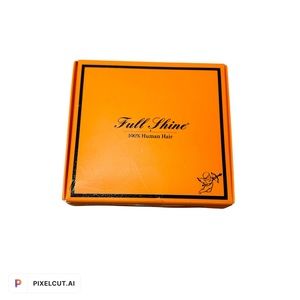 Full shine Black Hair Extensions 16” Straight 100% Human Hair